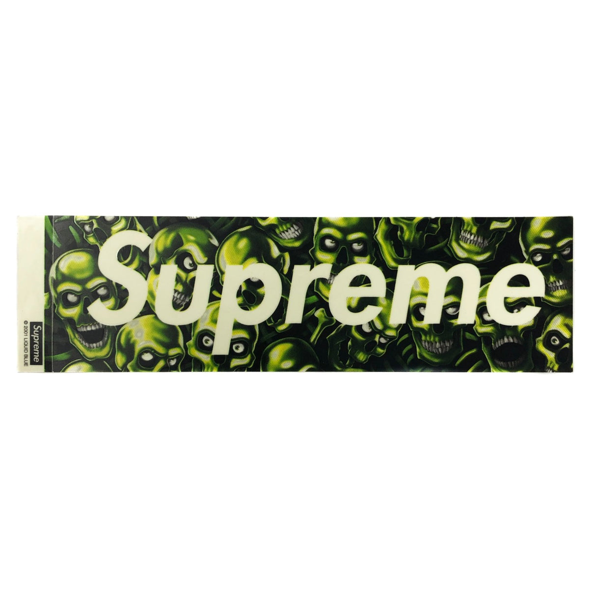 Supreme Skull Pile Box Logo Sticker | Summer 2018 | Supreme