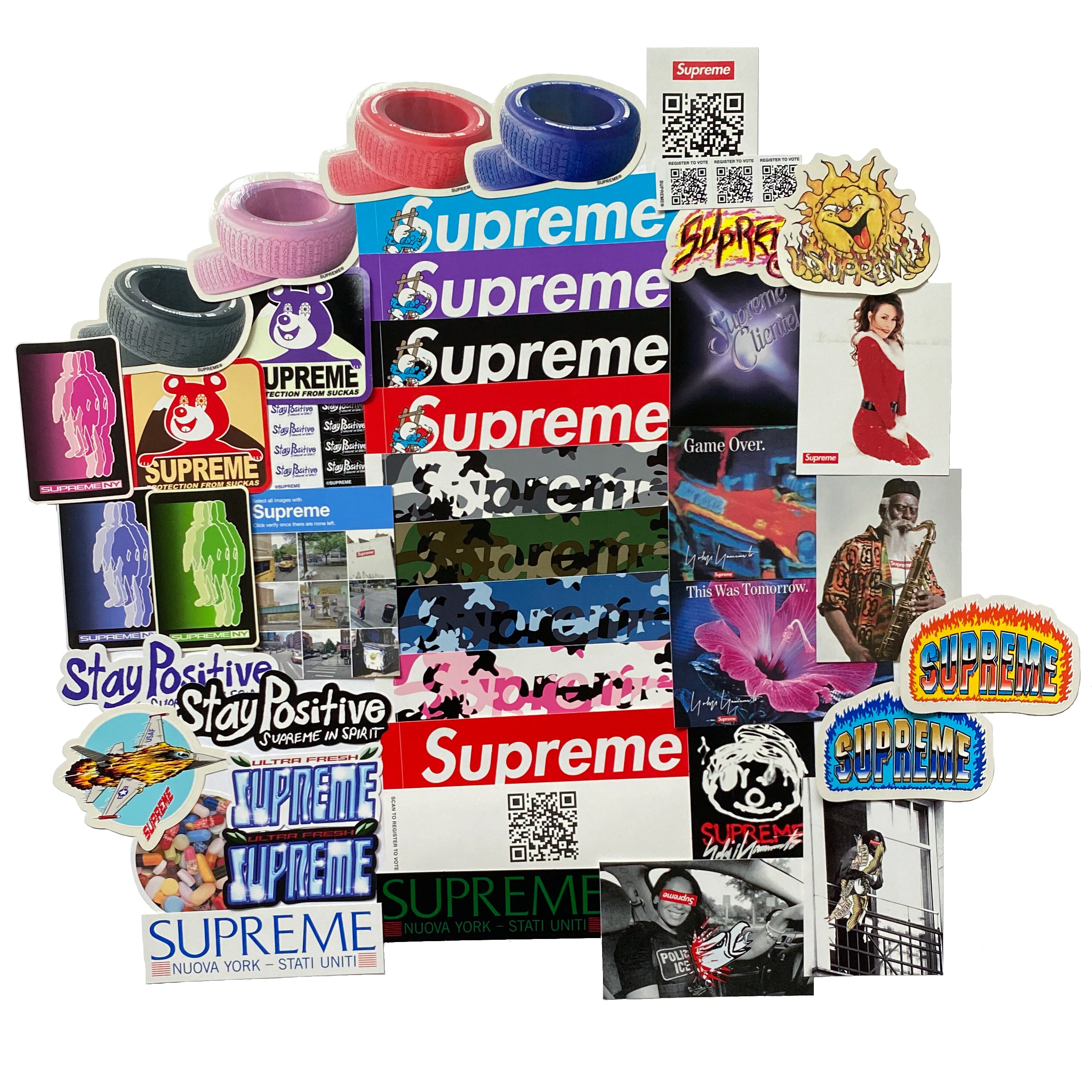 Supreme Plastic Box Logo Stickers Fall Winter 2017