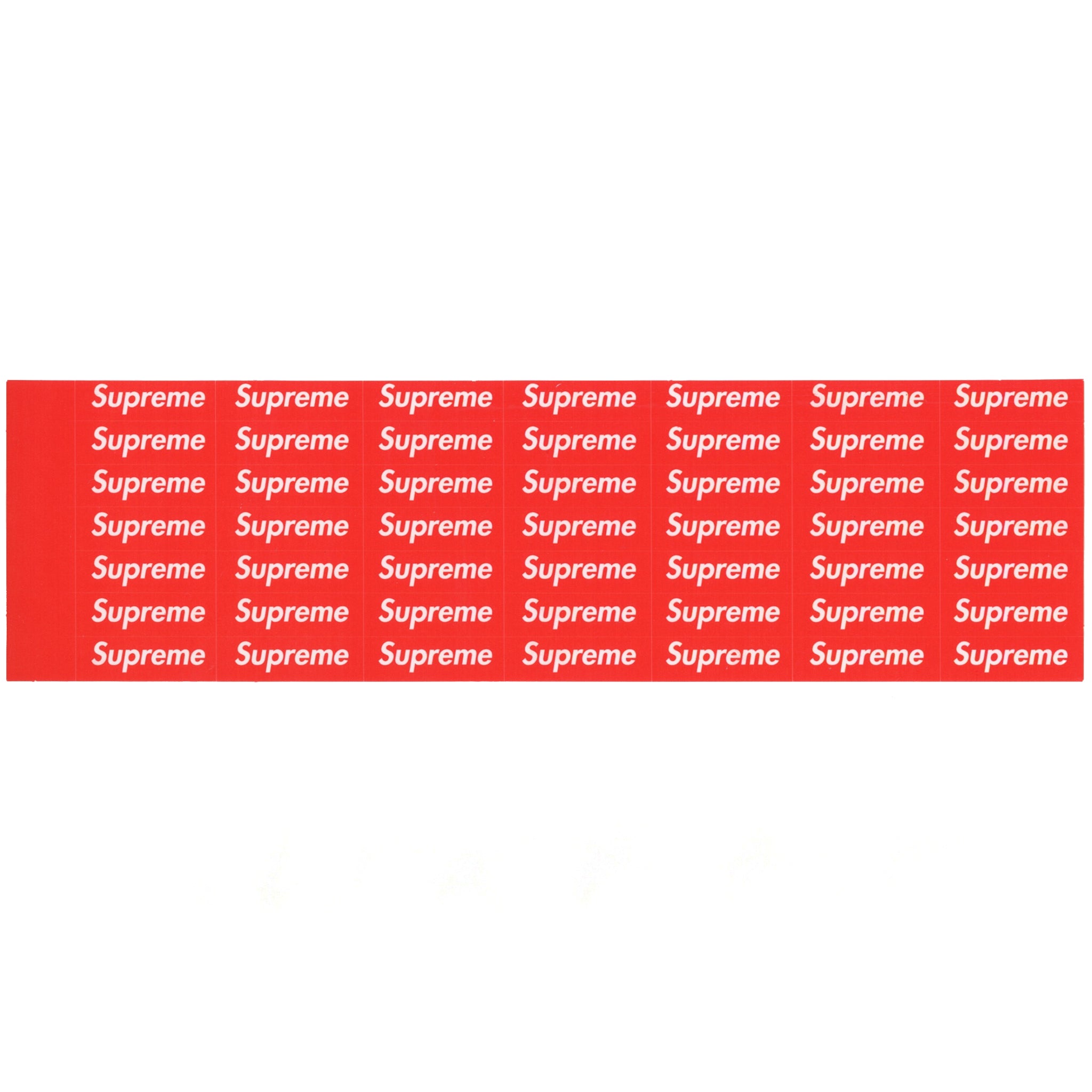 Supreme Red Box Logo Mini Sticker Sheet | Spring Summer 2024 | Sticker