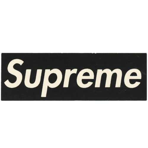Supreme Black Fastrack Box Logo Sticker Front