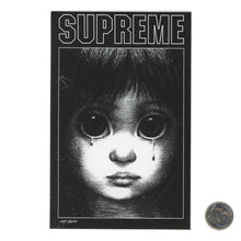 Load image into Gallery viewer, Supreme Margaret Keane Teardrop Black Sticker
