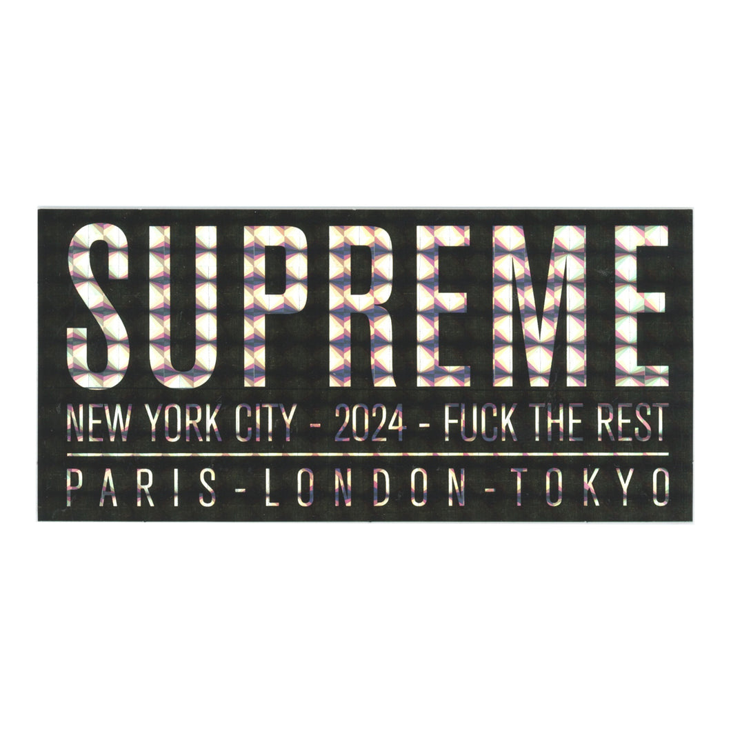 Supreme Paris Black Sticker