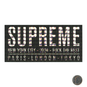 Supreme Paris Black Sticker