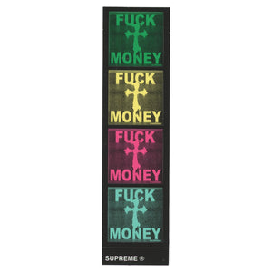 Supreme Fuck Money Multi Color Mini Sticker