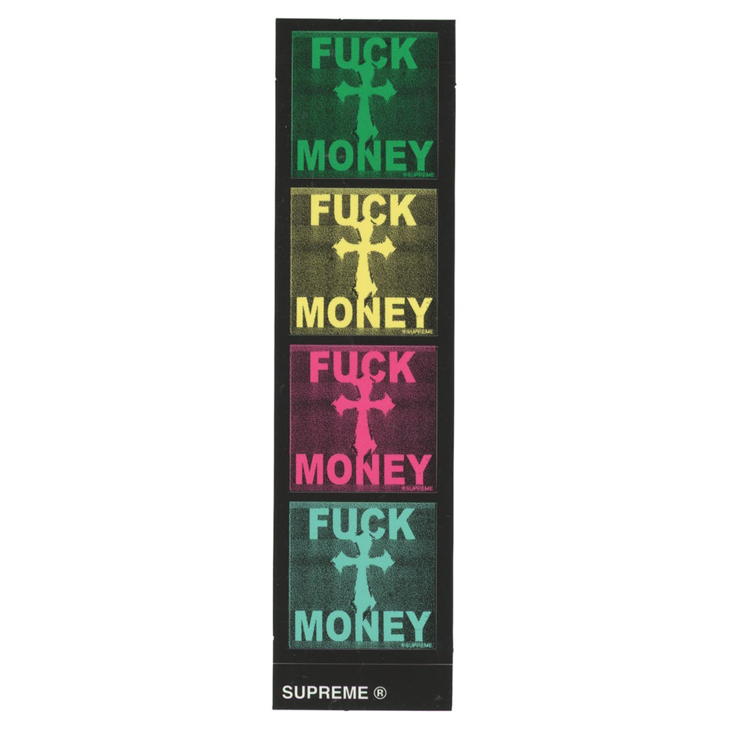 Supreme Fuck Money Multi Color Mini Sticker