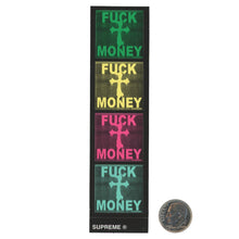 Load image into Gallery viewer, Supreme Fuck Money Multi Color Mini Sticker
