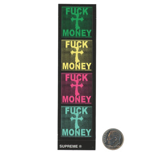 Supreme Fuck Money Multi Color Mini Sticker