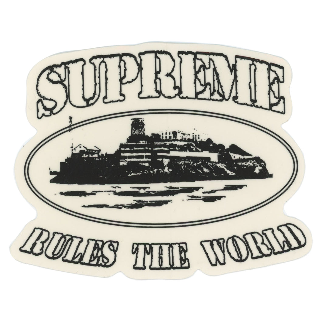 Supreme Corteiz Rules The World Black Sticker