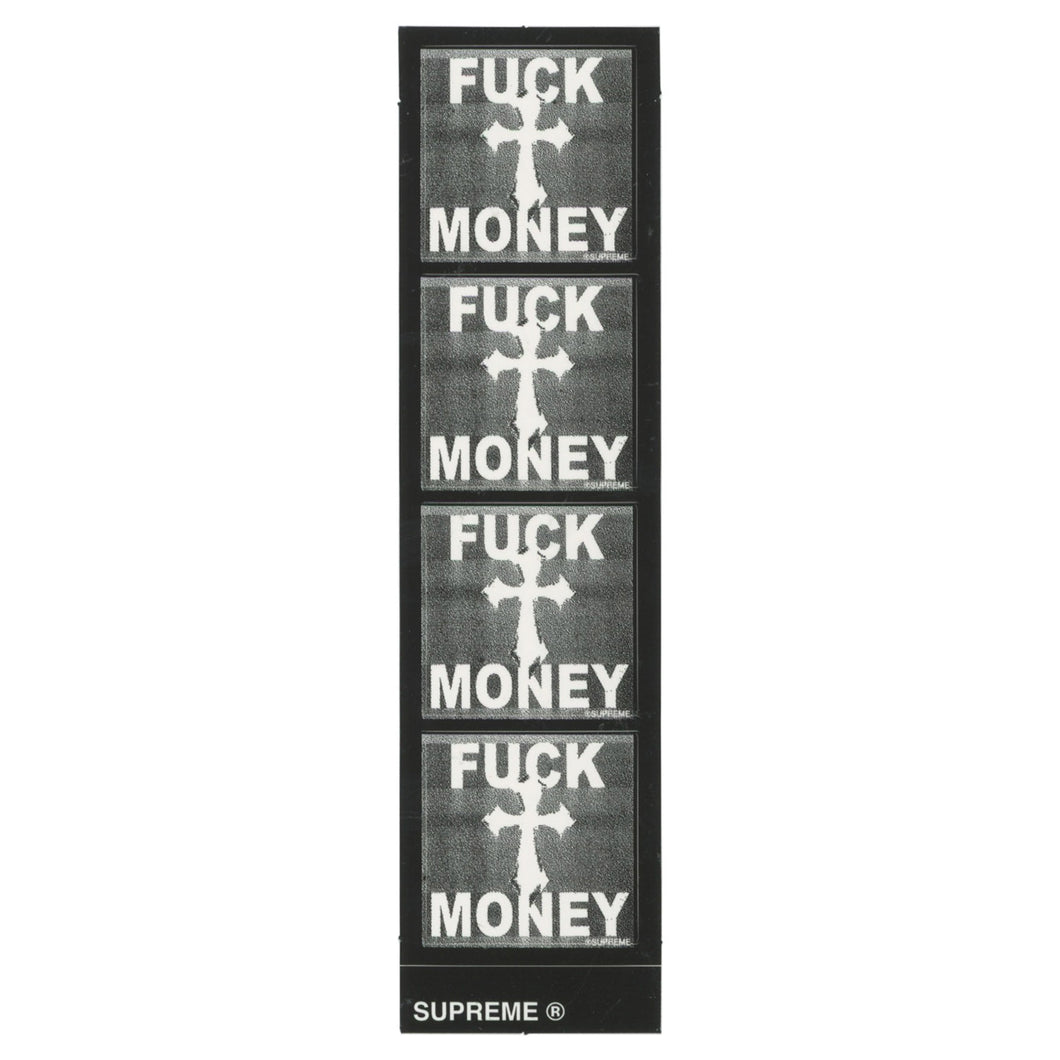 Supreme Fuck Money Black Mini Sticker