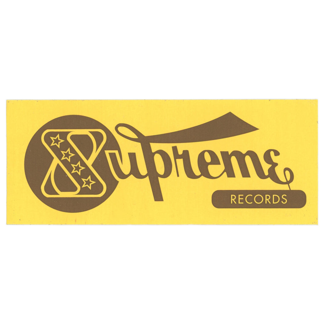 Supreme Records Yellow Sticker