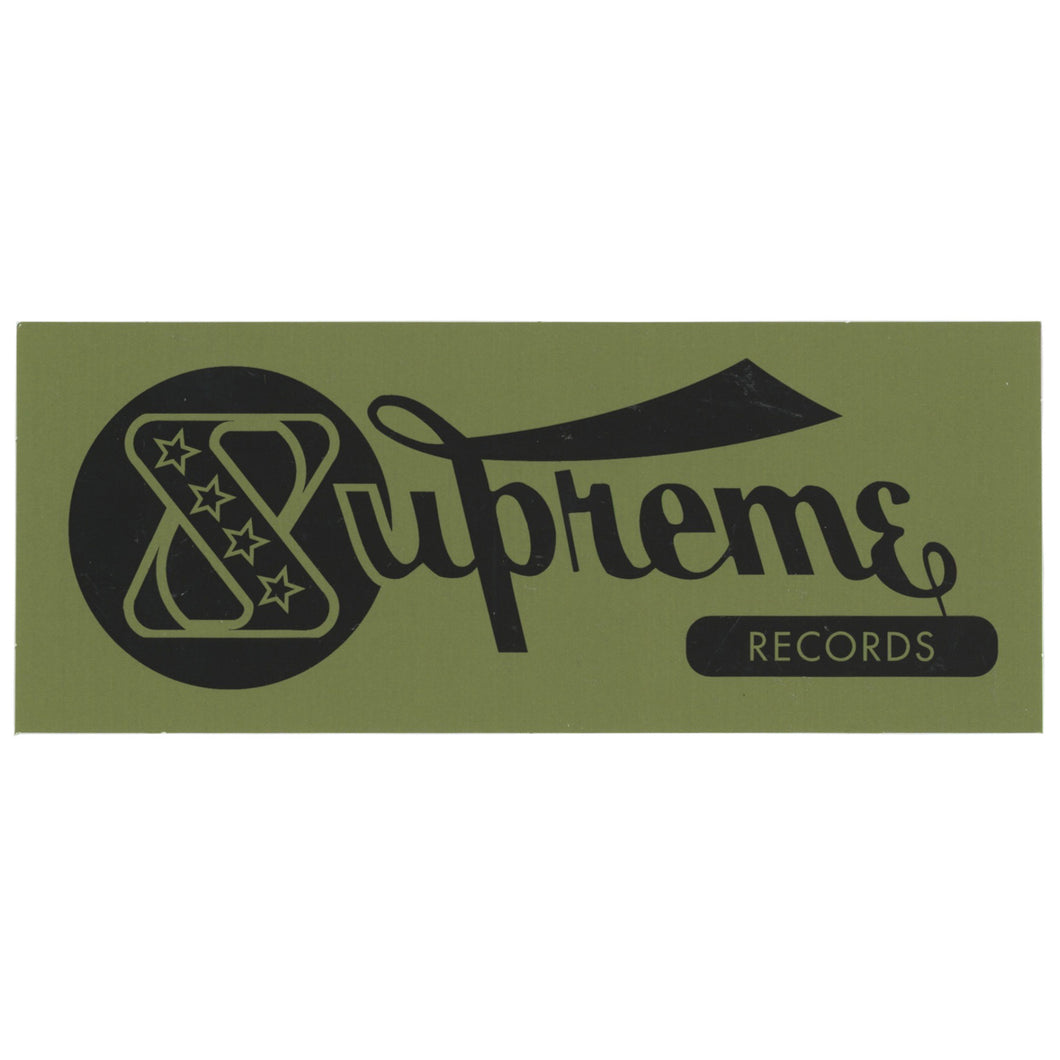 Supreme Records Green Sticker