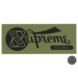 Supreme Records Green Sticker