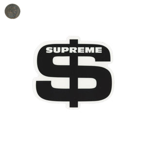 Supreme Black Dollar Sign Sticker