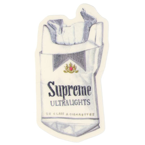 Supreme Trash Ultralights Cigarettes Sticker