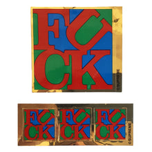 Load image into Gallery viewer, Supreme Fuck Robert Indiana Stickers
