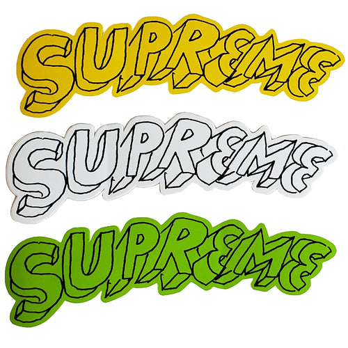 Supreme Daniel Johnston Original Script Stickers