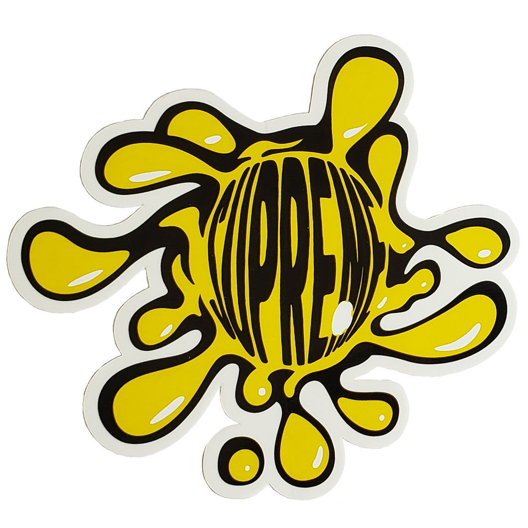 Supreme Splat Sticker Yellow