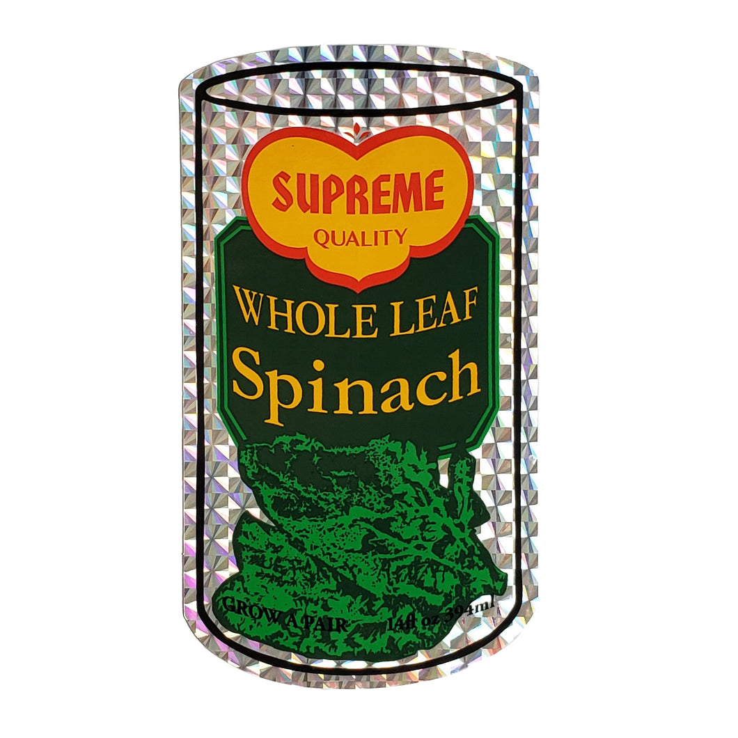 Supreme Whole Spinach Holographic Sticker