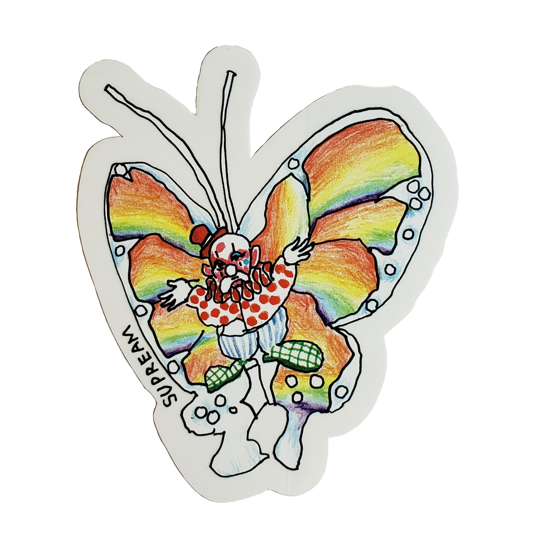 Supreme Butterfly Gonz Sticker | Spring Summer 2016 | Supreme Stickers