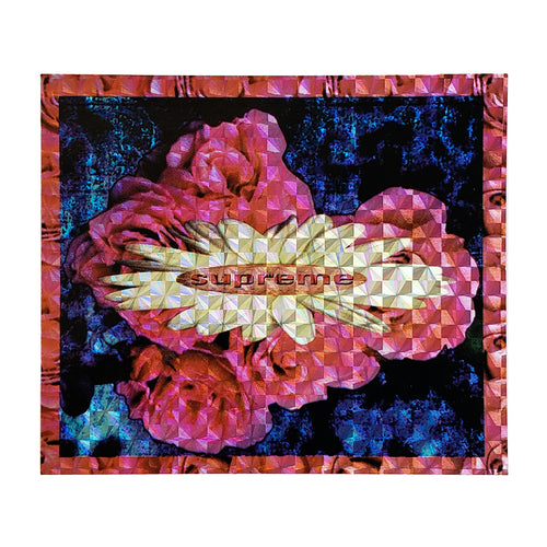 Supreme Holographic Blooming Flower Sticker