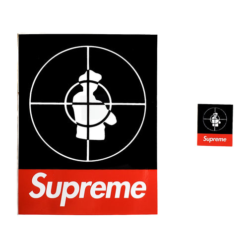 Supreme Public Enemy Grenade Crosshair Stickers