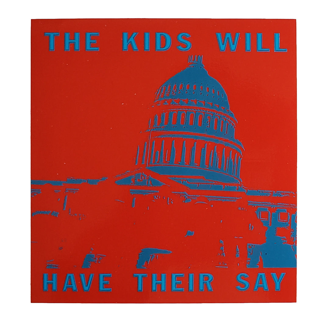 Supreme The Kids Will Have Their Say Sticker Red