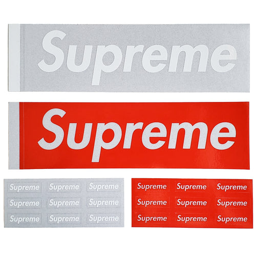 Supreme 3M Reflective Box Logo Stickers