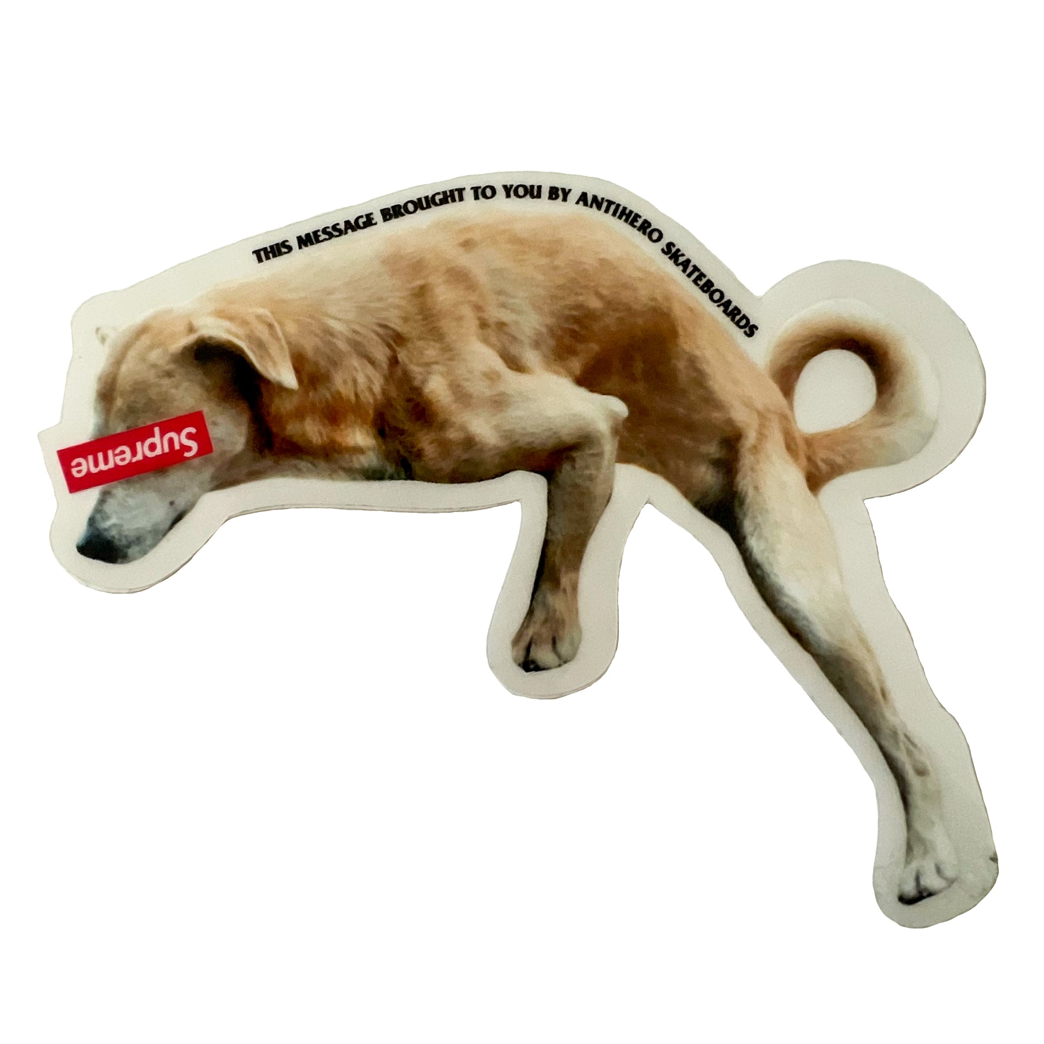 Supreme ANTIHERO Dog Sticker | Spring Summer 2022 | Supreme