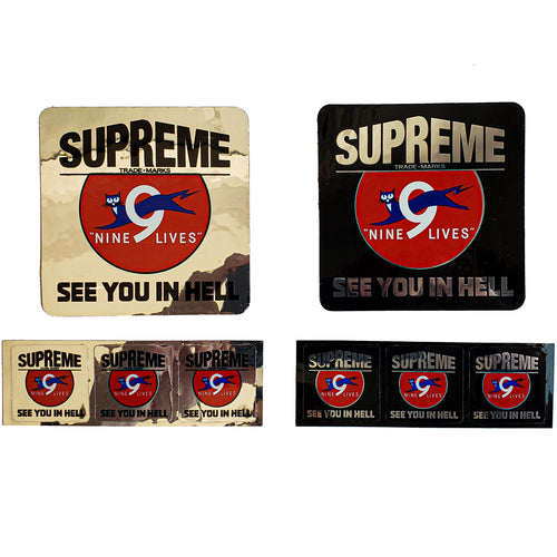 Supreme Nine Lives Stickers