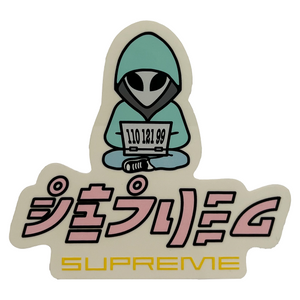 Supreme Alien Sticker