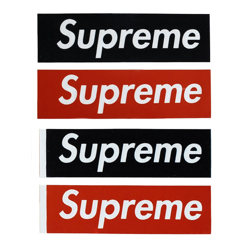Supreme Glitter Box Logo Stickers, Summer 2016