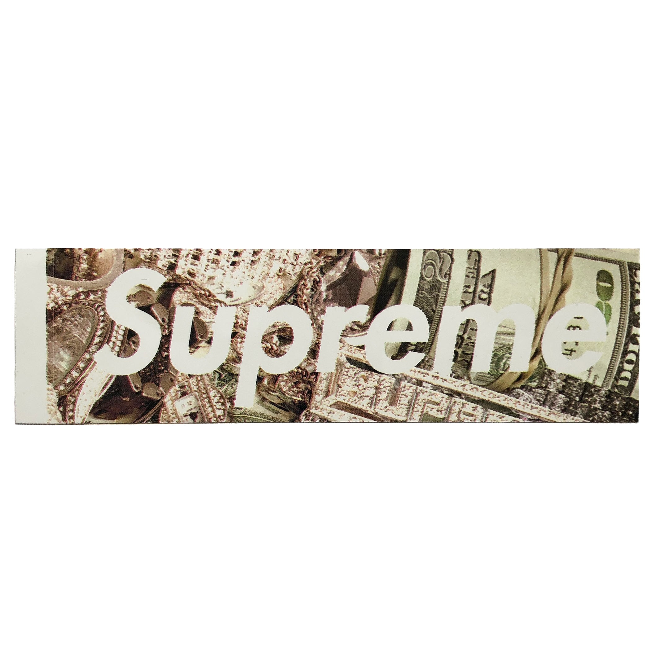 Supreme Bling Money Box Logo Sticker | Summer 2020 | Supreme Stickers