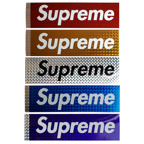 Supreme Holographic Box Logo Stickers