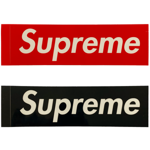 Supreme Clear Vinyl Box Logo Stickers