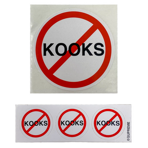 Supreme No Kooks Stickers