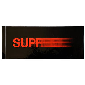 Supreme Motion Logo Sticker Black