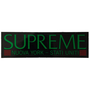 Supreme Nuova York Stati Uniti Sticker Black