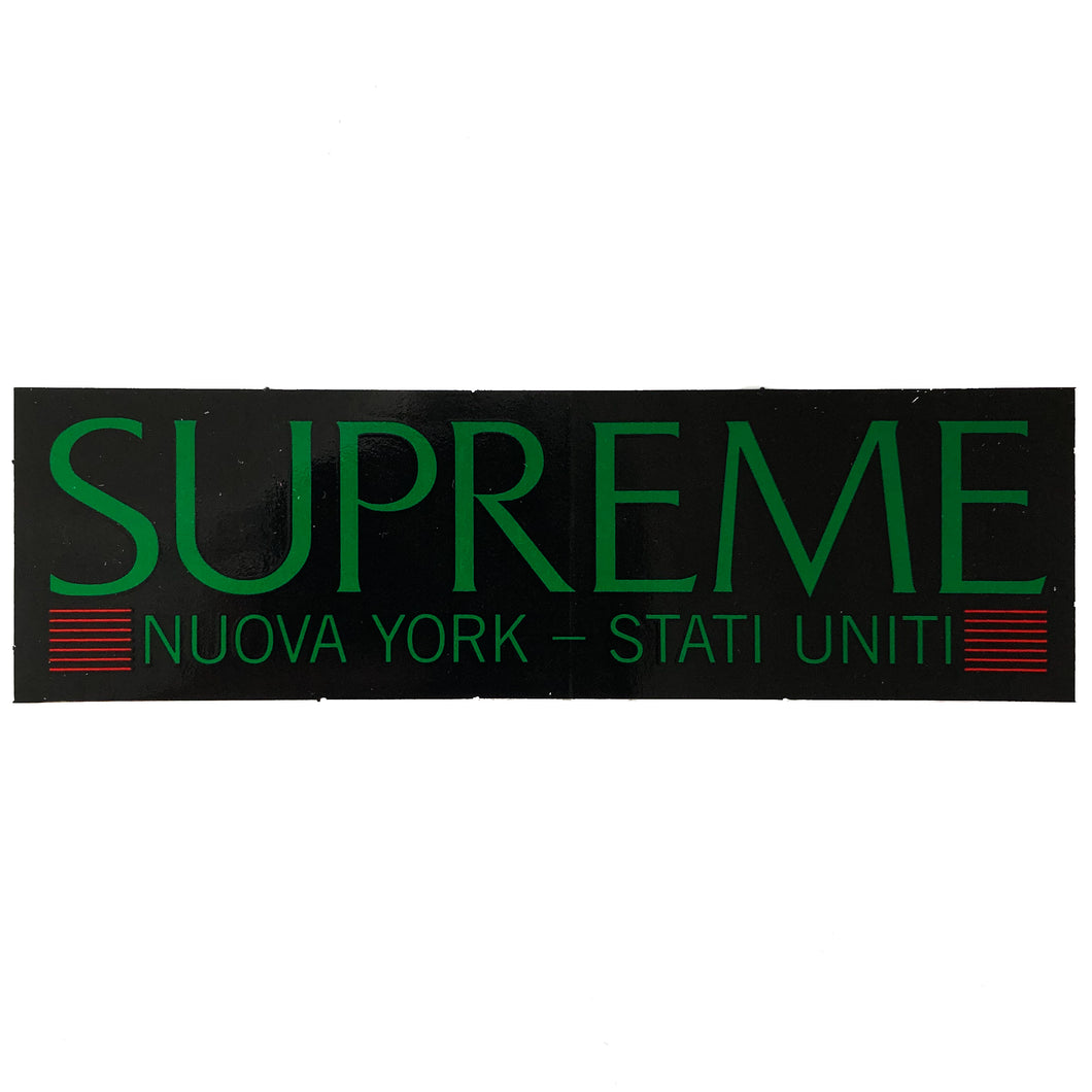 Supreme Nuova York Stati Uniti Sticker Black