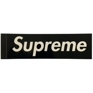 Supreme Clear Vinyl Box Logo Sticker Black
