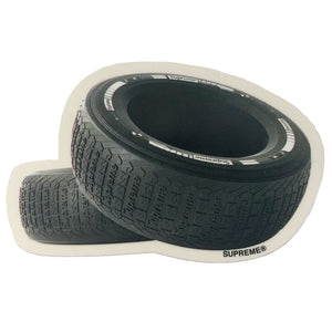 Supreme Tire Sticker Grey