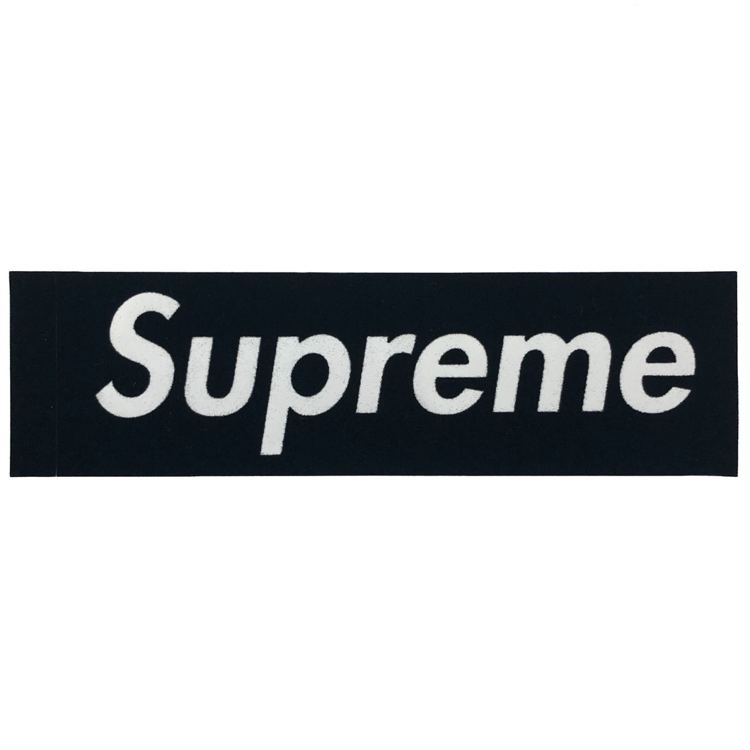 Supreme Felt Box Logo Sticker Black Without Tab