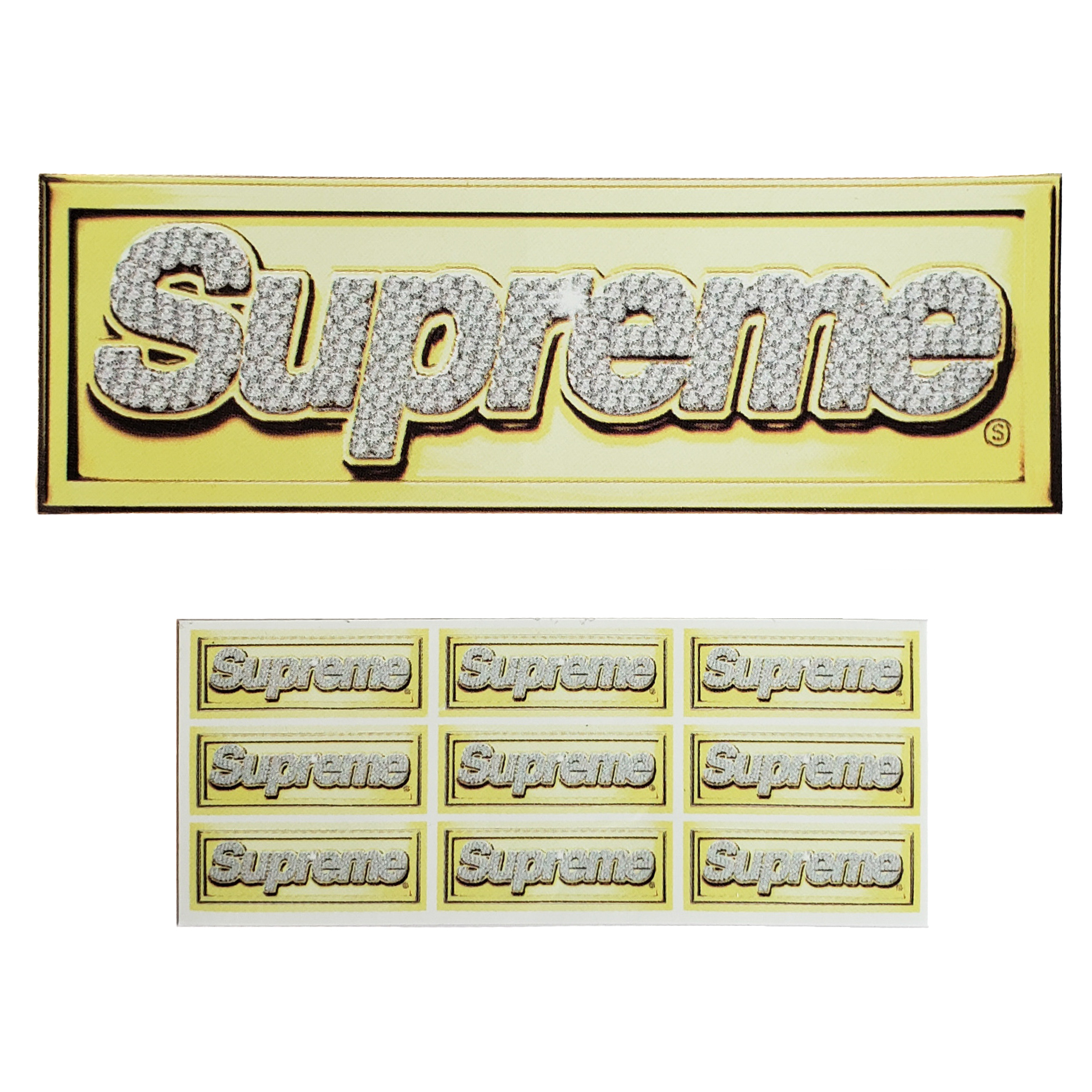 Supreme Bling Box Logo Stickers | Spring Summer 2013 | Supreme Stickers