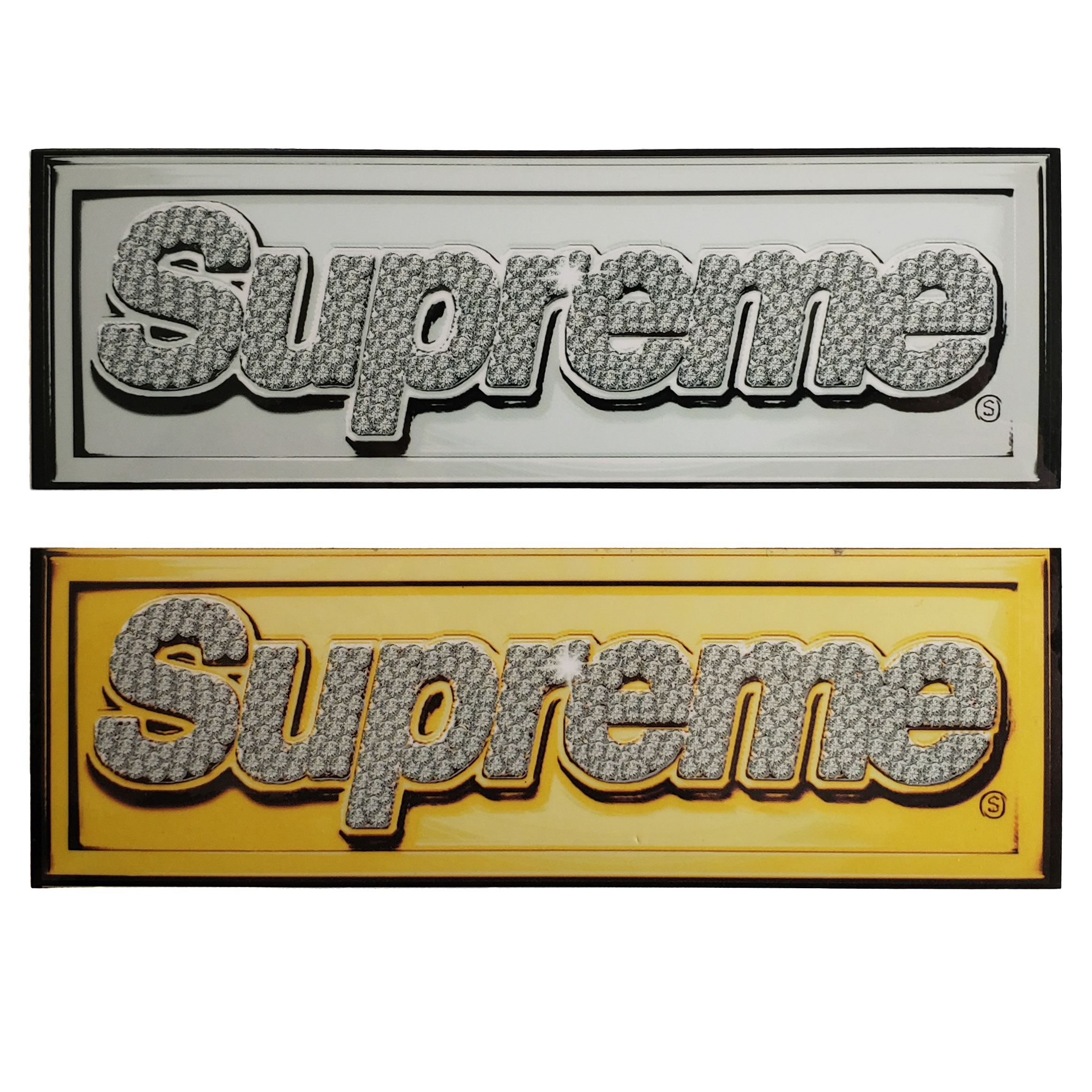 Supreme Original Bling Box Logo Stickers | 1999 | Supreme Stickers