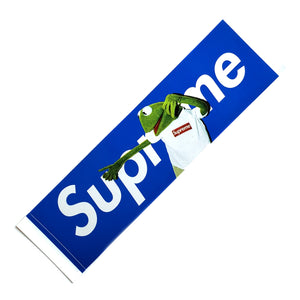 Supreme Kermit The Frog Box Logo Sticker Blue