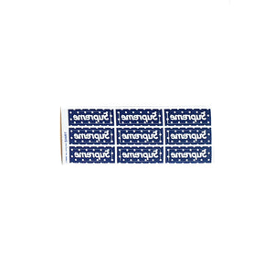 Supreme Comme Des Garcons Polka Dot Box Logo Sticker Blue Mini