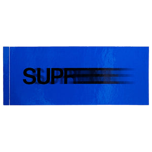 Supreme Motion Logo Sticker Blue