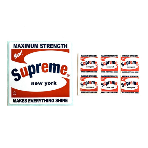 Supreme Brillo Box Stickers