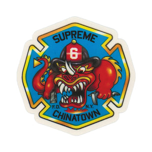 Supreme FDNY Chinatown Engine 6 Sticker