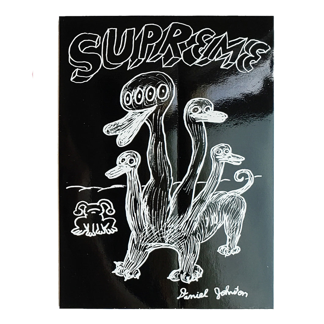 Supreme Daniel Johnston Duck Sticker Black