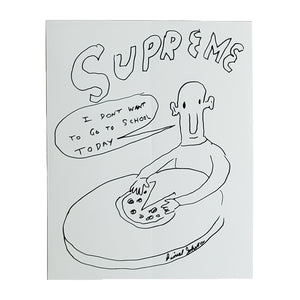 Supreme Daniel Johnston Pizza Sticker White